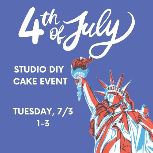 4th of July Studio DIY Cake: 7/3 @ 1p