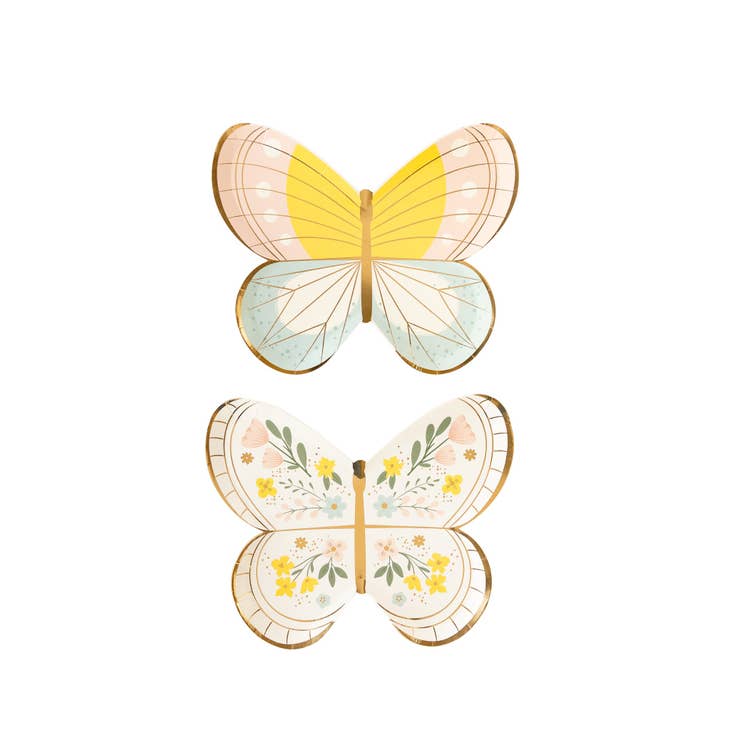 Butterfly Shaped  Pastel Plates