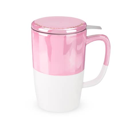Della Pink Mug & Infuser by Pinky Up