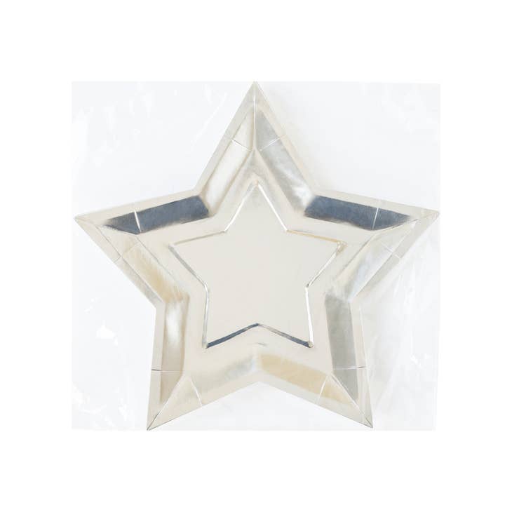 Silver Star Shaped Plate