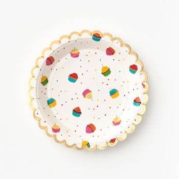 Sprinkle cupcake plate