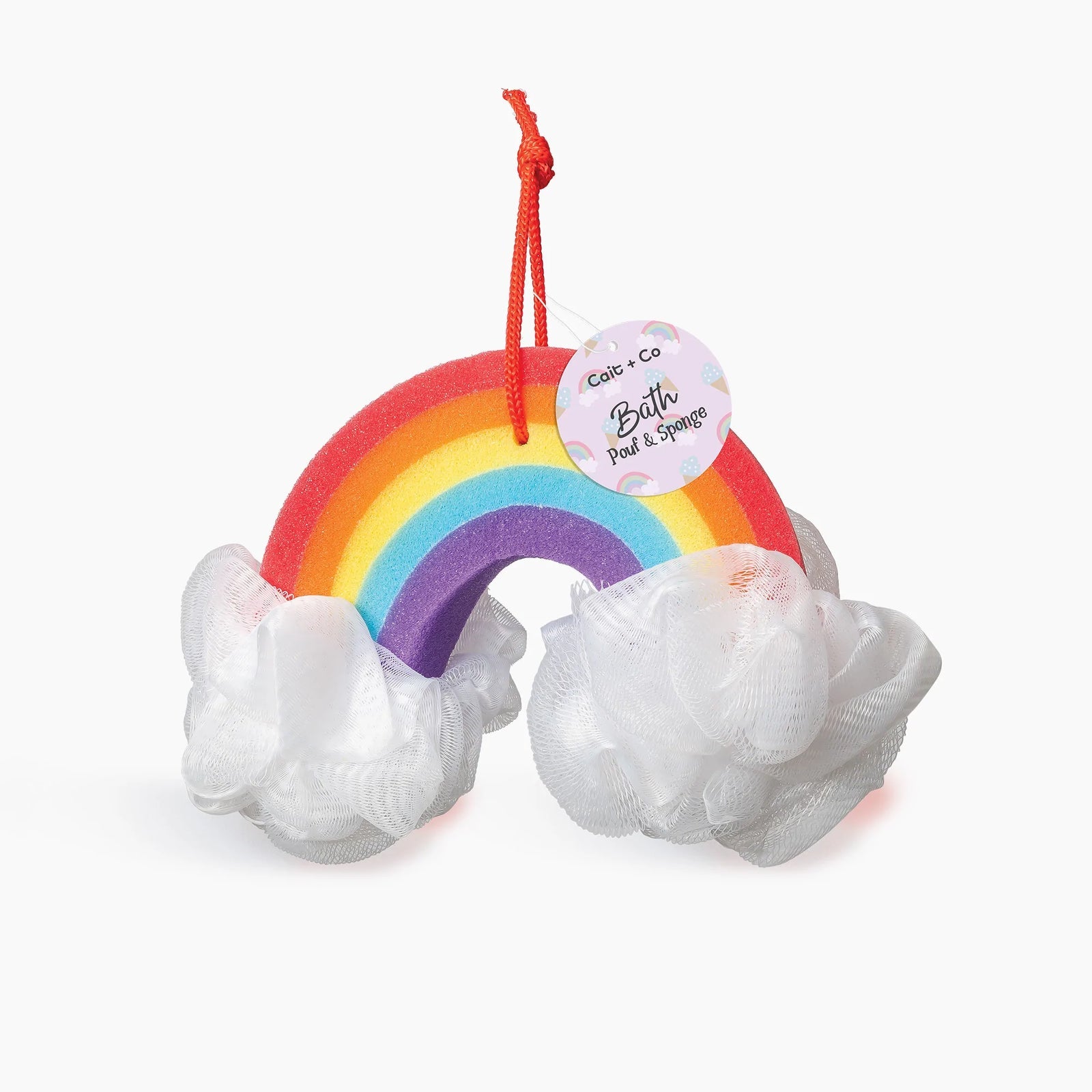Forever Young Bath Pouf and Sponge Rainbow